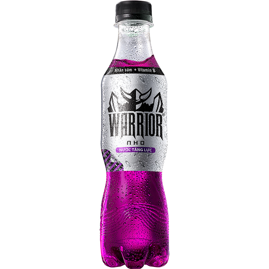 Lốc 6 Chai Nước Tăng Lực Có Gas Warrior Vị Nho