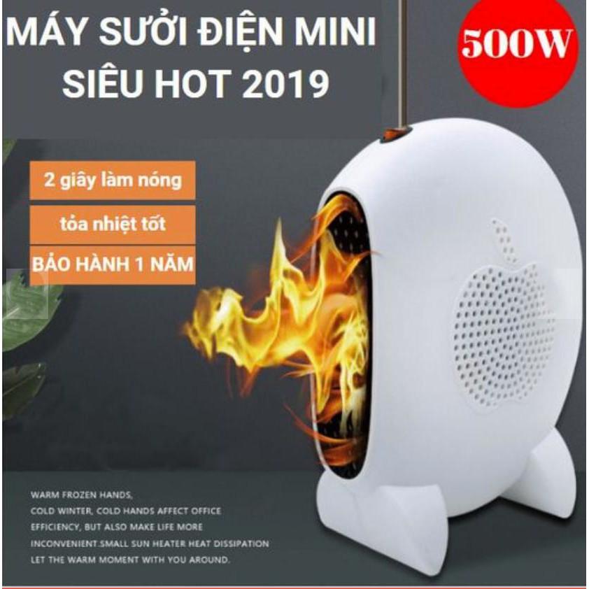 Quạt Sưởi Mini Để Bàn Công Suất 500W Warm Comforter 90-120°C