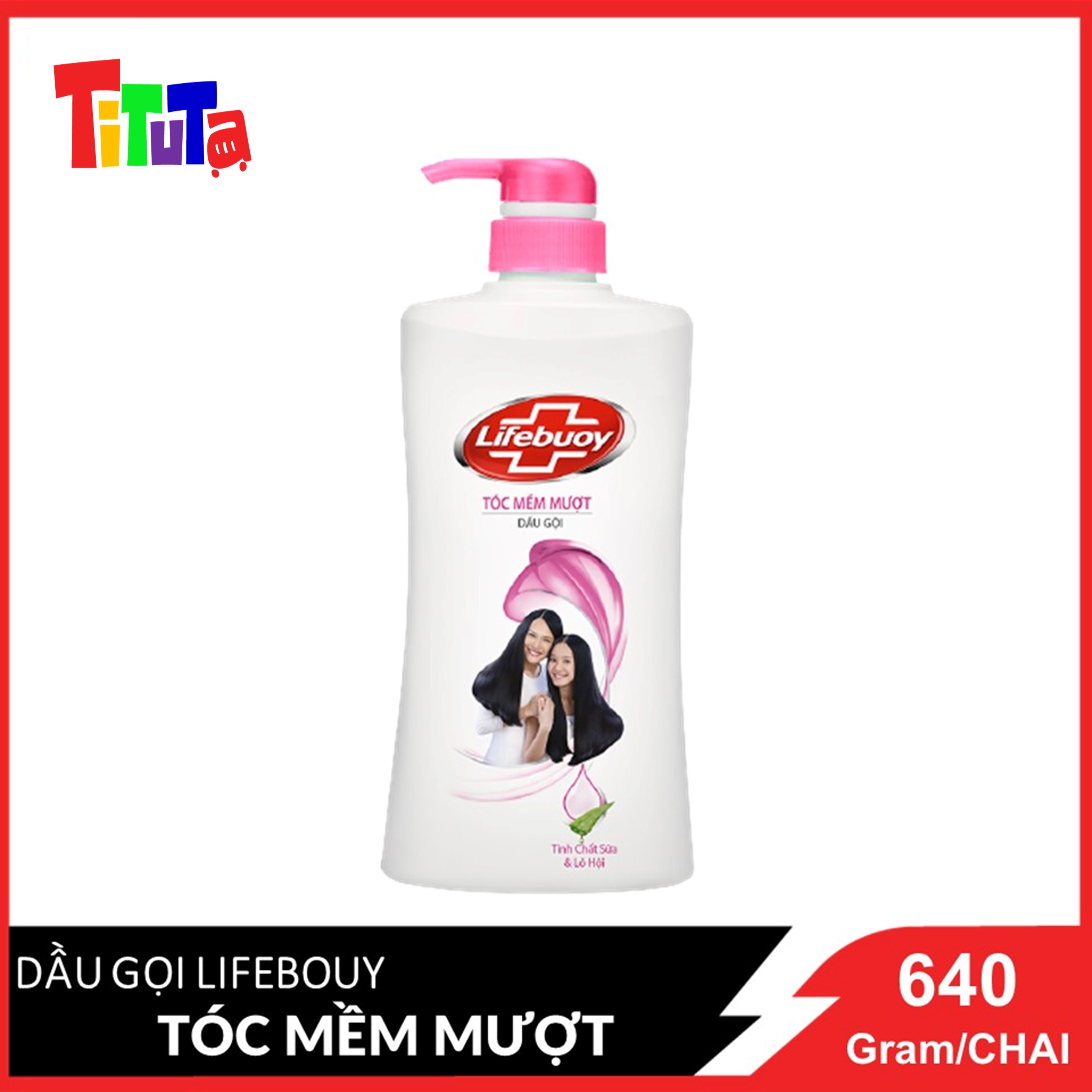 Dầu Gội Lifebuoy 640g: Tóc Mềm Mượt