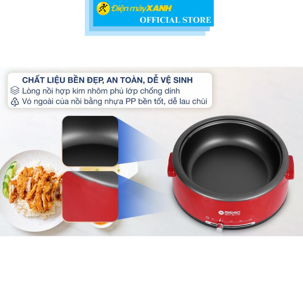 Nồi lẩu điện Mishio MK-348 4 lít - Hàng Chính Hãng