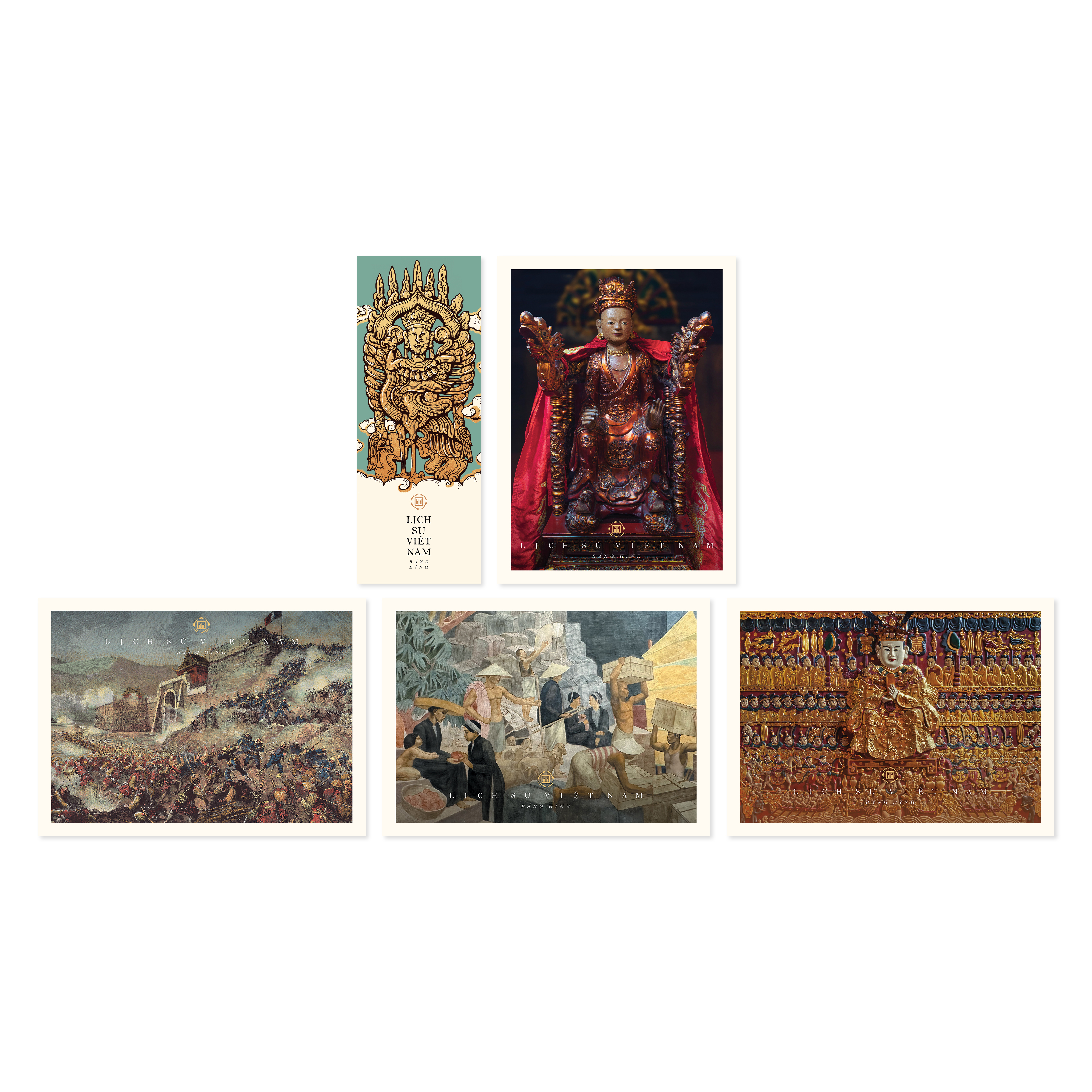 Combo 2 cuốn: Lịch sử Việt Nam bằng hình + Hồ Chí Minh - Tiểu sử bằng hình