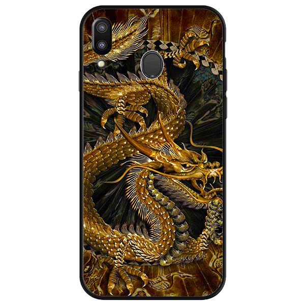 Ốp lưng dành cho điện thoại Samsung Galaxy M20 - Rồng Nền Đen