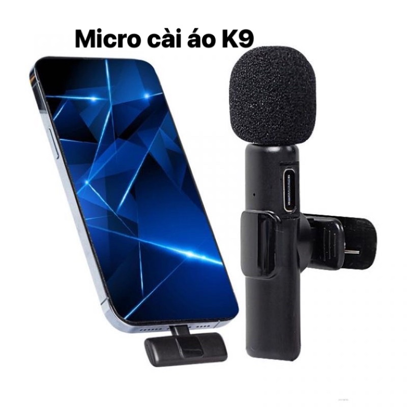 MICROPHONE K9-1 + AI PHÔN KẸP ÁO