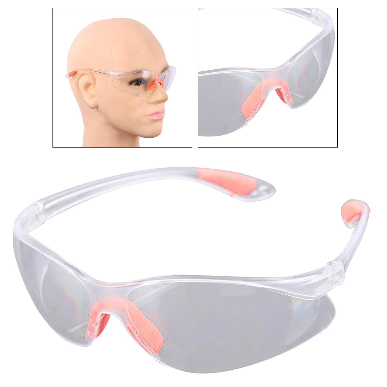 2xSafety Glasses Transparent Work Glasses Perfect Eye Protection for Women Men White