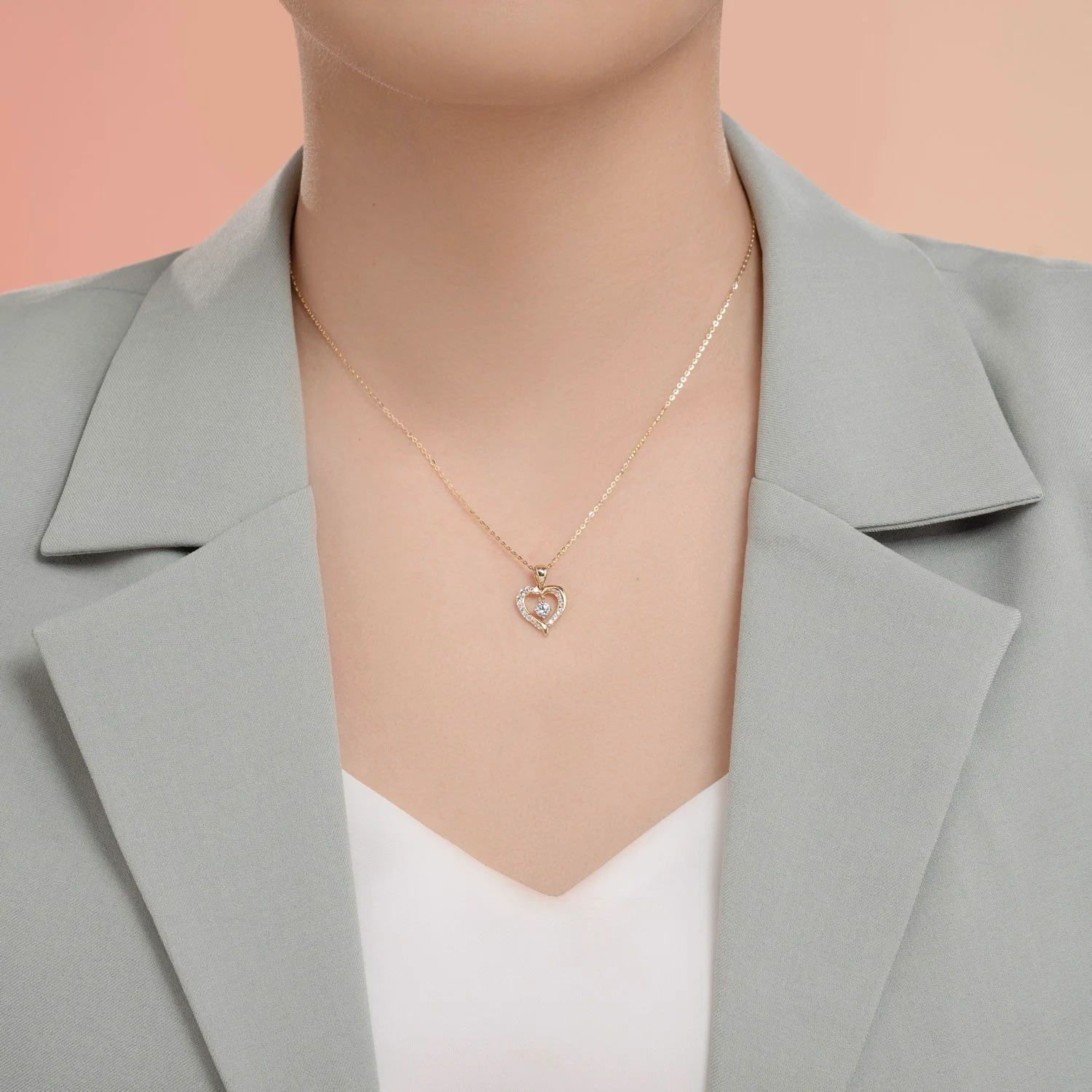 Mặt Dây Chuyền Vàng 14k My Only Baby MDMAMD667 Huy Thanh Jewelry