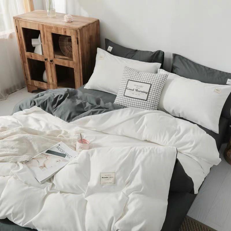 Bộ chăn ga cotton Tici cao cấp phong cách Hàn Quốc màu mới