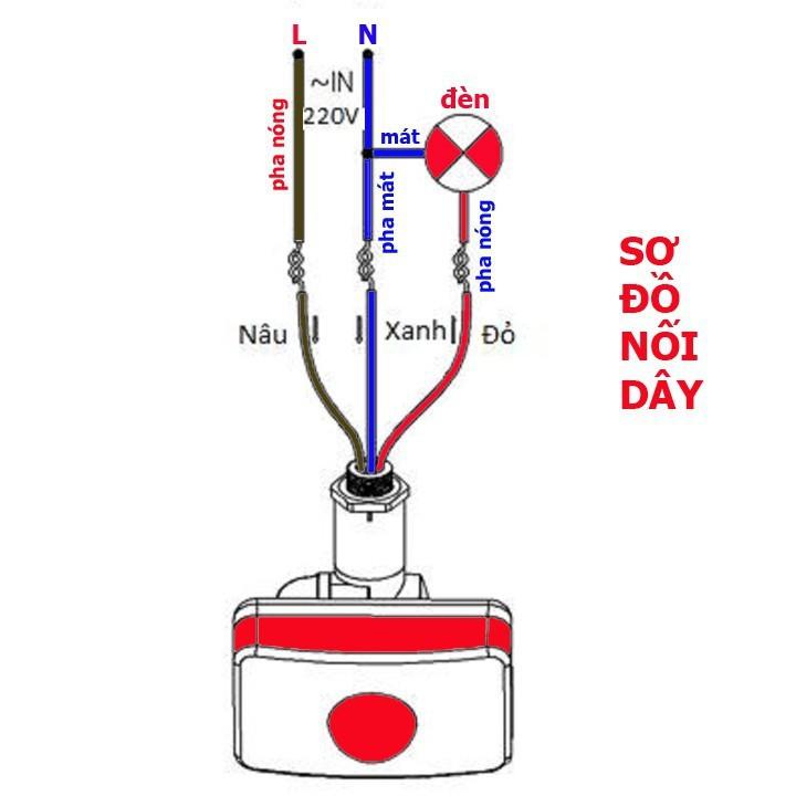 Cảm Biến Chuyển Động Hồng Ngoại Cơ Thể PIR 220V, Điều Chỉnh Được Hướng Quét