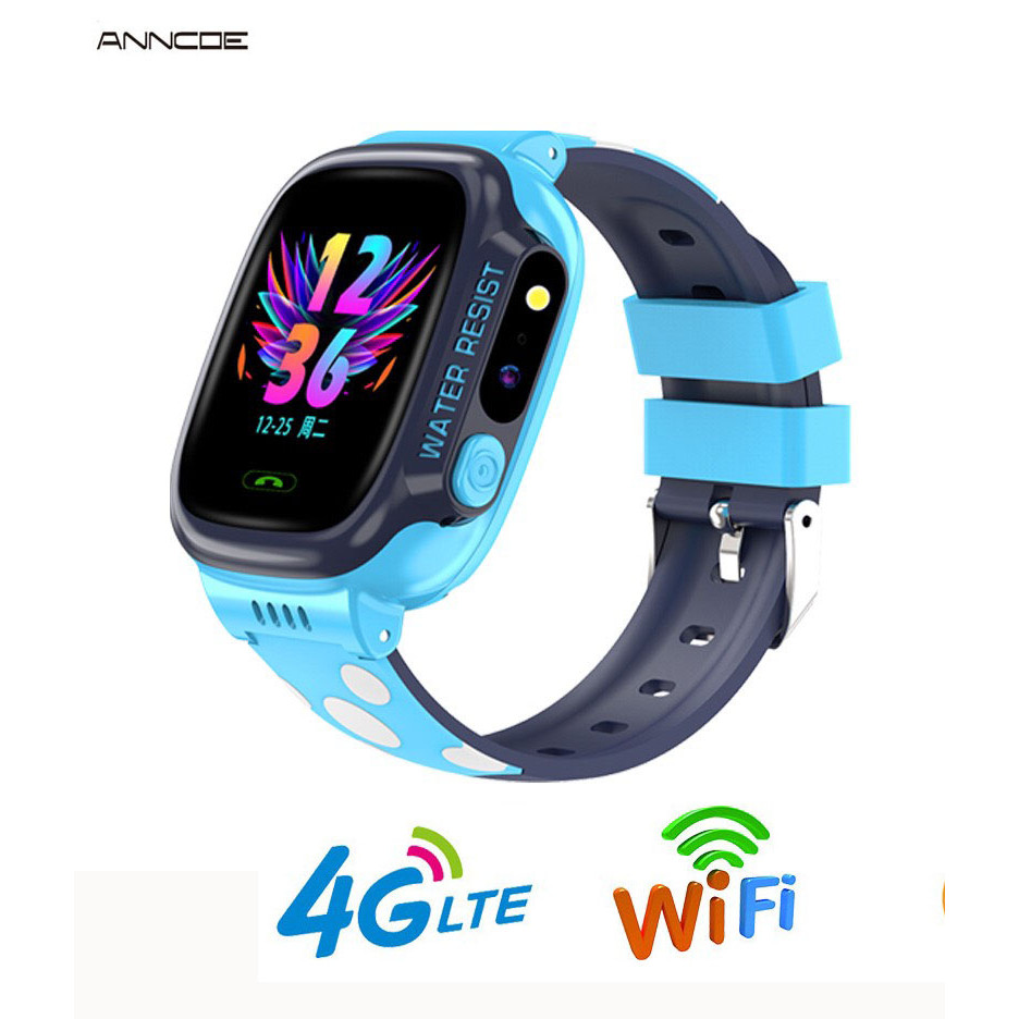 Đồng hồ thông minh định vị trẻ em ANNCOE Y92 nghe gọi nhắn tin hai chiều  định vị bằng sóng 4G + Wifi chống nước cấp độ IP67 mẫu mới nhất 2020 - Hàng Chính Hãng