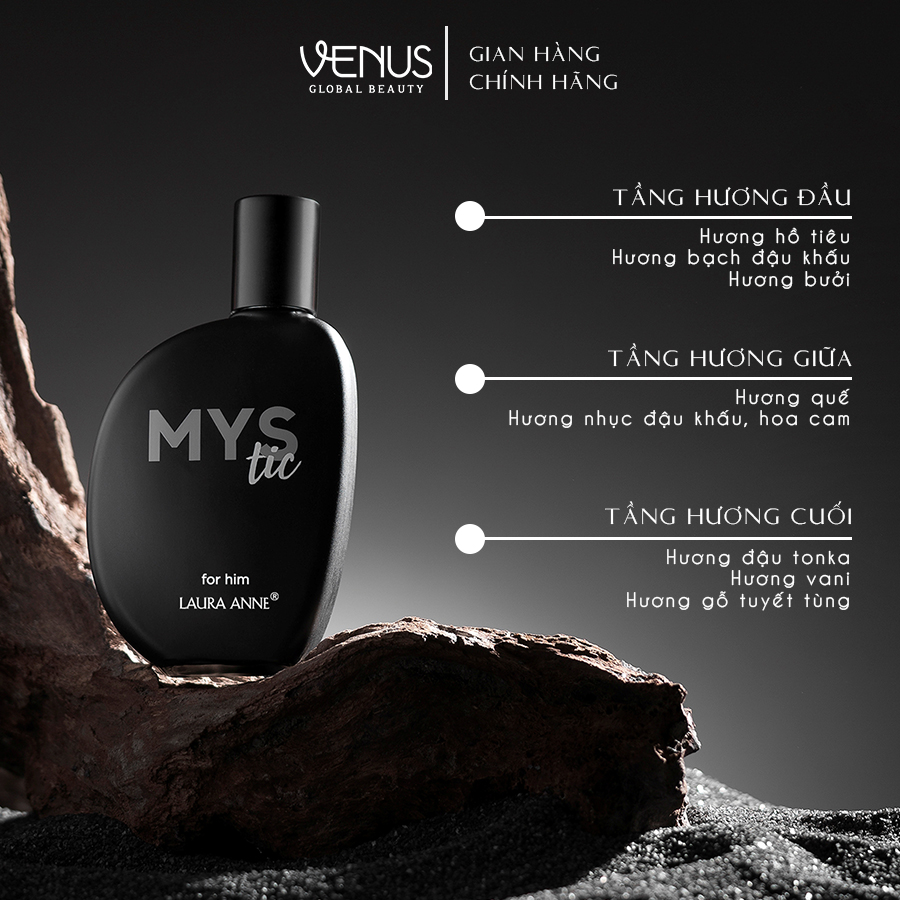 Nước Hoa Nam Laura Anne Mystic 50ml Chính Hãng