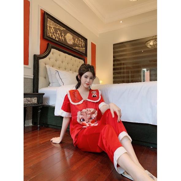 BỘ NGỦ CỌC TAY LỤA 3D CAO CẤP
