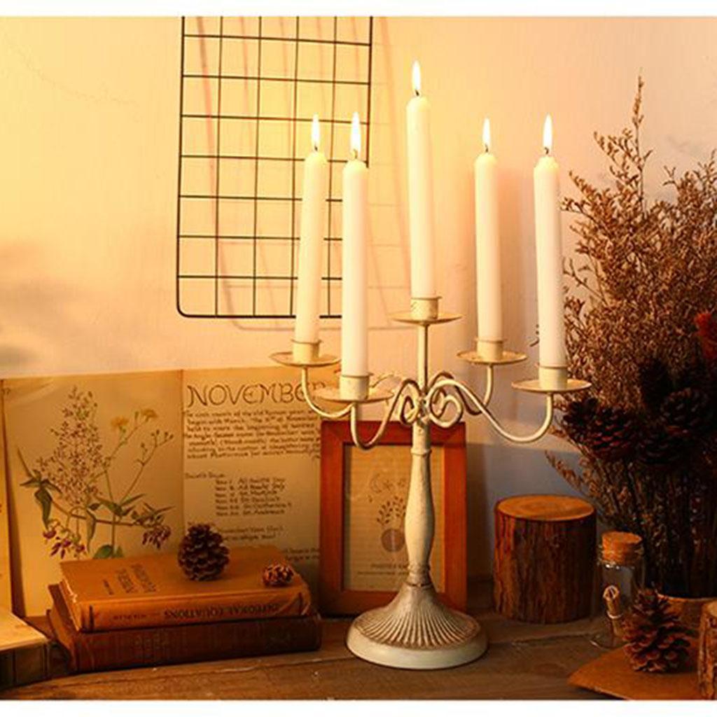 Metal Candle Holder Candlestick Vintage Style Home Decoration