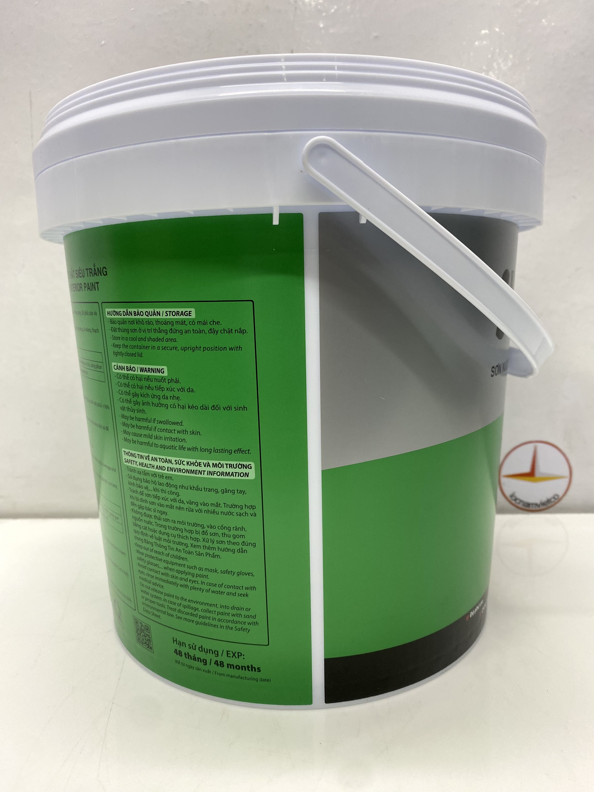Sơn Nước Toa Supertech nội thất siêu trắng _5L