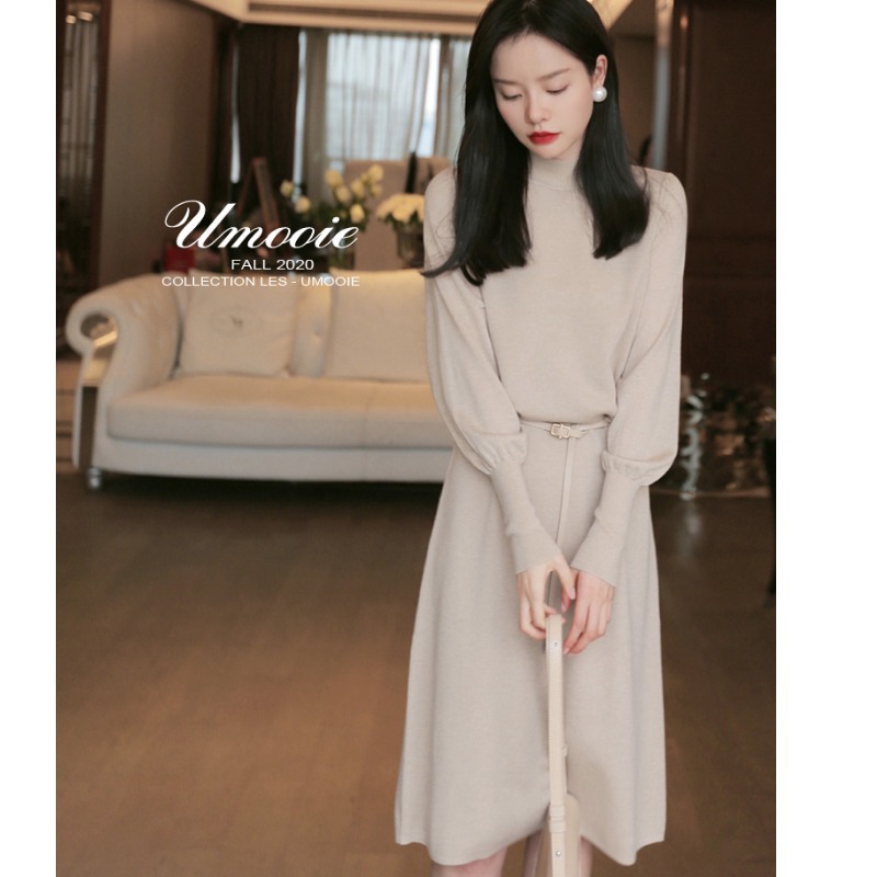 Váy thu đông phong cách Hàn Quốc mã TD01