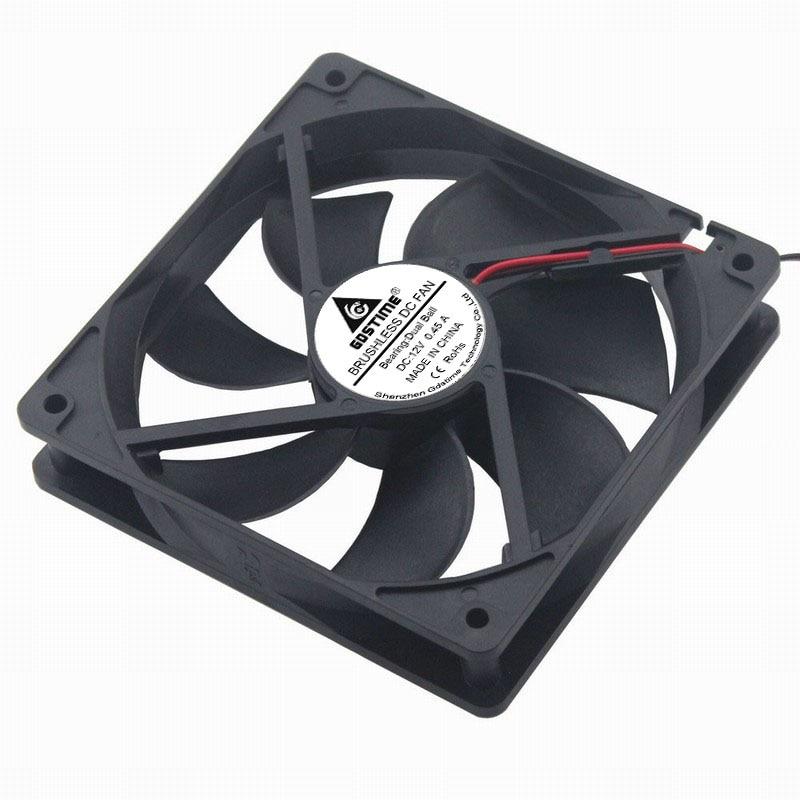 1 Pcs Gdstime 11mm x 11mm PC Case Cooler 11V DC Two Ball 1111B 0.41A Industrial Machine Cooling Fan 11x11mm 11cm 3300RPM