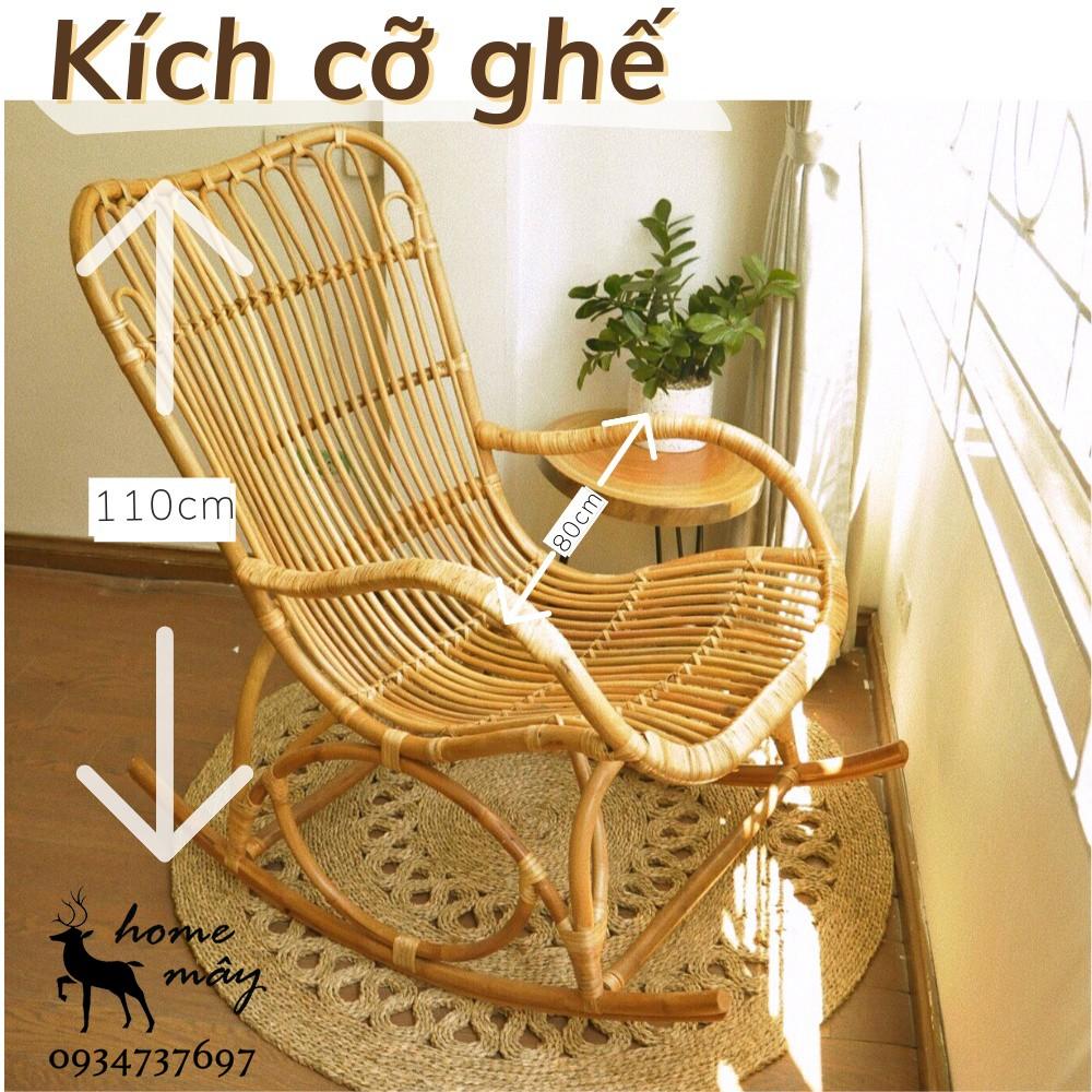 Ghế mây thư giãn uống trà đọc sách ở nhà HOME MÂY chất liệu mây cao cấp