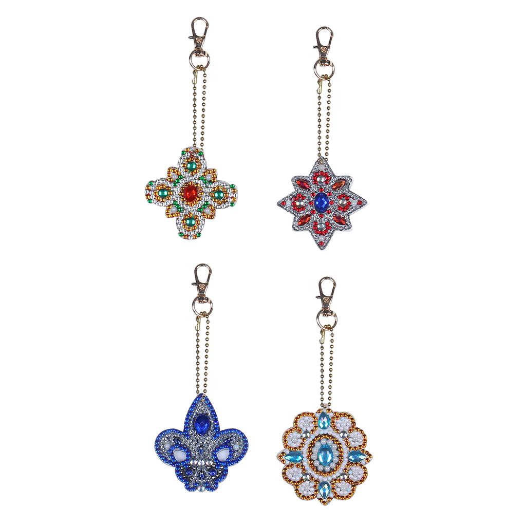 Set Of 4 DIY 5D Diamond Painting Pendants Set Full Full Drill DIY 5D Diamond