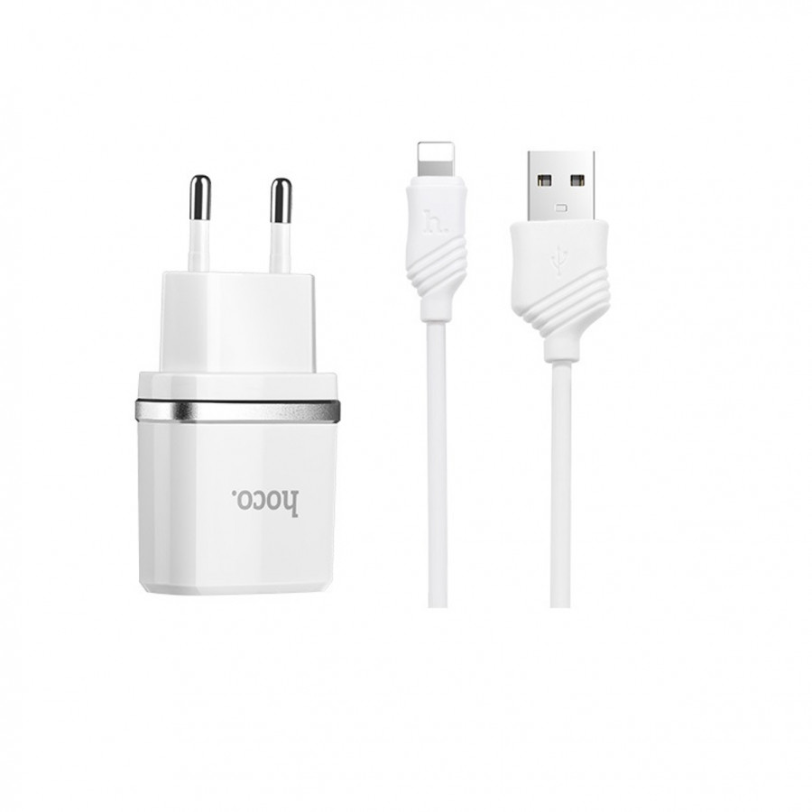 Bộ Củ Sạc Kèm cáp Hoco C12 Micro USB chính hãng