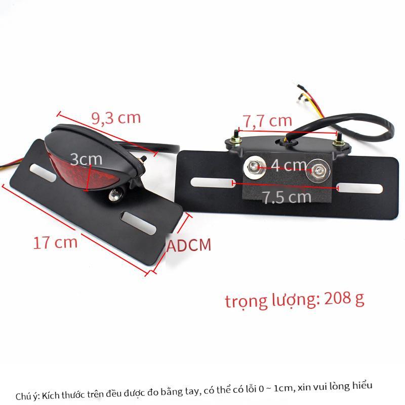 Đảm bảo chất lượng Đèn đuôi xe máy Harley sửa đổi phong cách retro đa năng ĐÈN LED đuôi đèn biển số khung đèn phanh tích hợp đuôi đèn