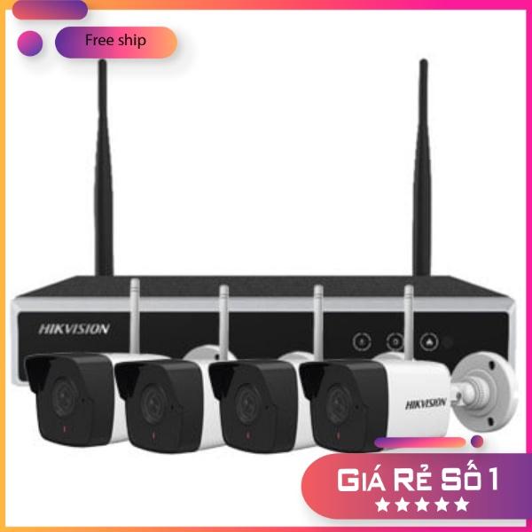 Bộ Kit 4 Camera IP POE Thân Tròn Hilook IK-4042BH-MH/P (Bộ 4 Camera 2MP POE + 1 Đầu Ghi 4ch ) - Hàng chính hãng