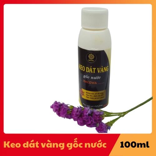 Keo dán vàng gốc nước tiện lợi không cần pha chế,dùng trên chất liệu thấm hút như xi măng, thạch cao, giấy, vải, hoa quả