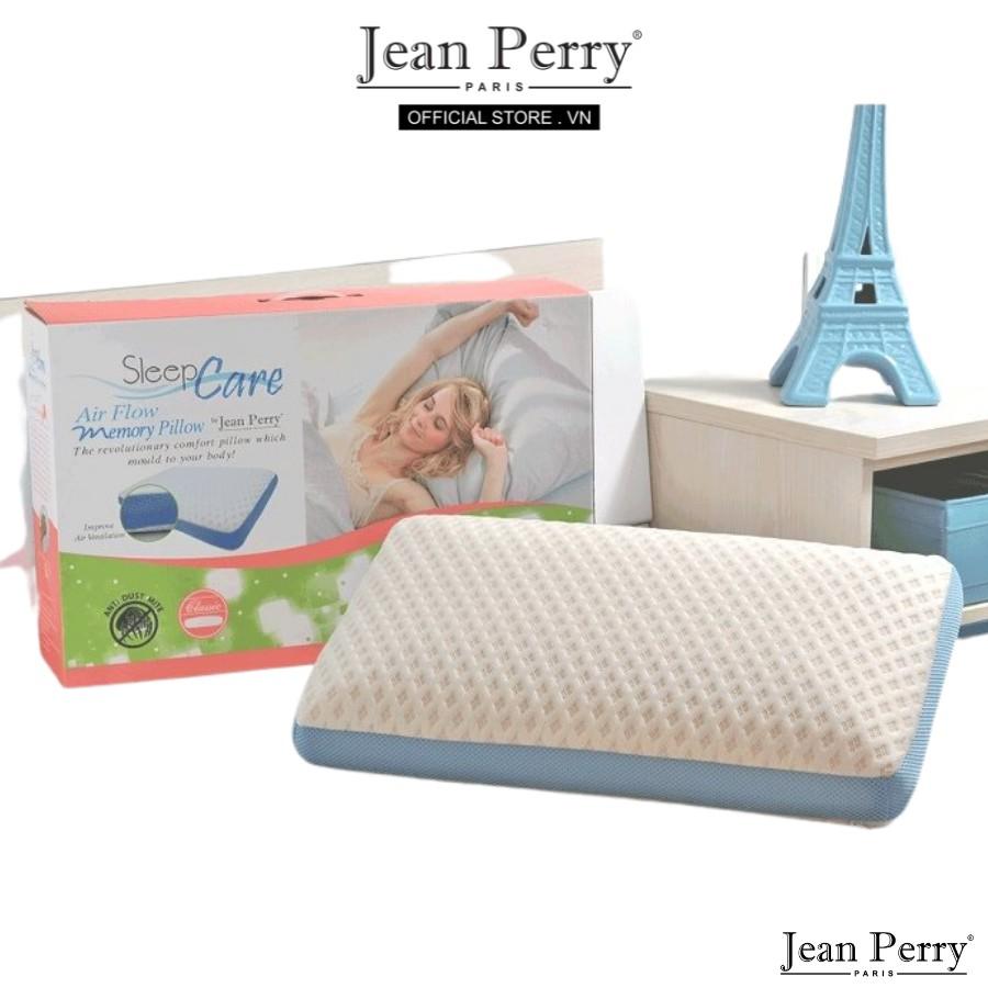 Gối nằm cao su non Jean Perry Memory Foam Sleepcare Air Flow 55x35x12cm