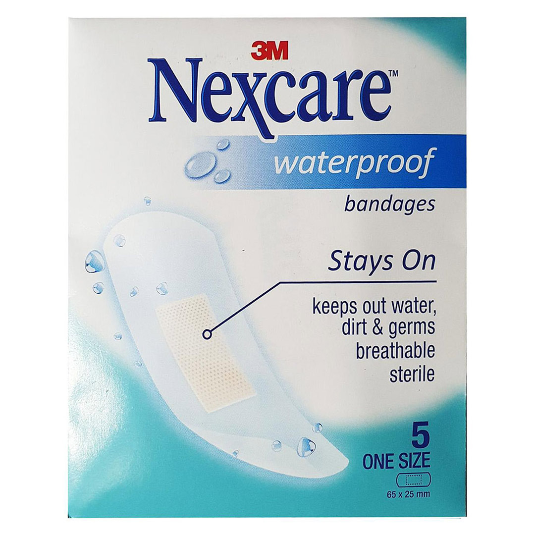 (MUA 4 TẶNG 1) Gói 5 miếng băng keo y tế cá nhân chống thấm nước 3M-Nexcare