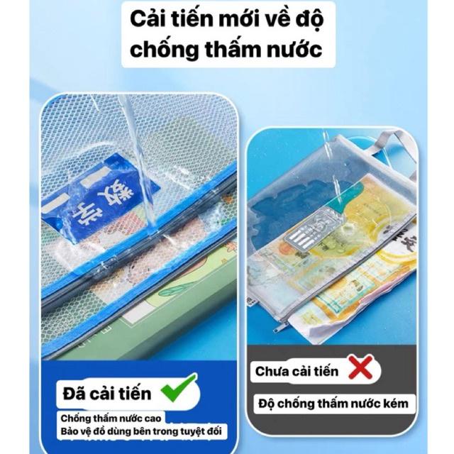 Set túi đựng tài liệu cho bé mang đi học thêm 2 ngăn, có quai xách tiện lợi cho cả bé và người làm văn phòng