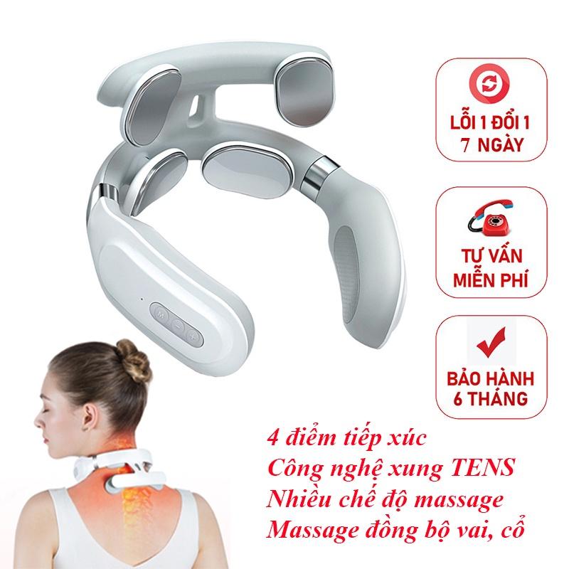 Máy Massage Cổ Vai Gáy Cột Sống 4 Đầu Công Nghệ Nhật Bản