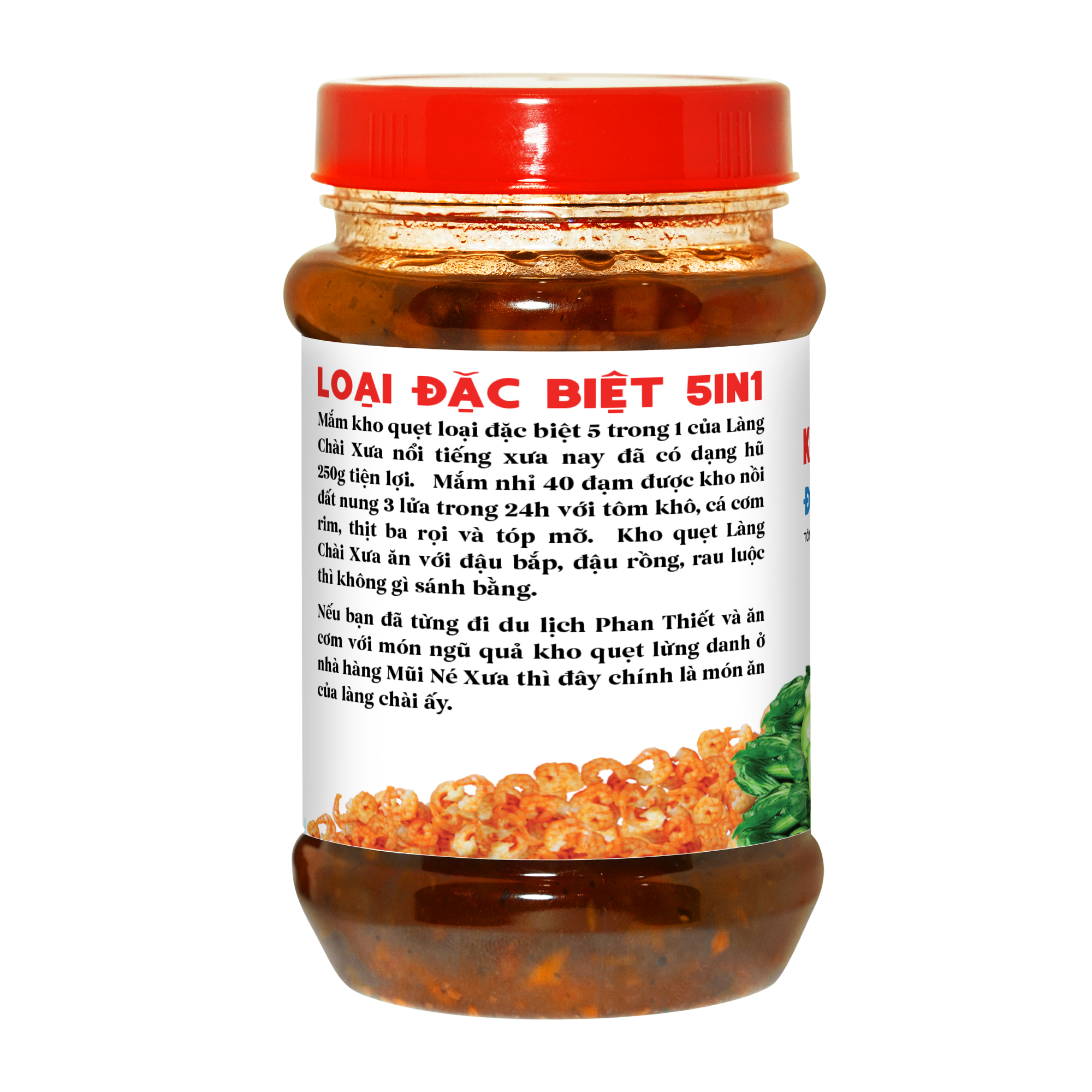 Kho quẹt nồi đất Làng Chài Xưa thơm ngon đặc biệt full topping tôm khô, cá cơm rim, thịt ba rọi, tốp mỡ & mắm nhỉ 40N hủ 250g