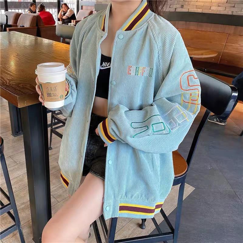 ÁO KHOÁT KOREA STYLE CHẤT KAKI NHUNG GÂN CỰC ĐẸP - 013