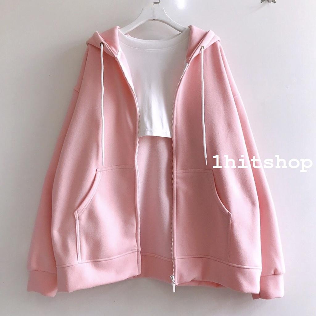 Áo KHOÁC Hoodie TRƠN 4 Màu Nam Nữ Ulzzang Unisex 1hitshop