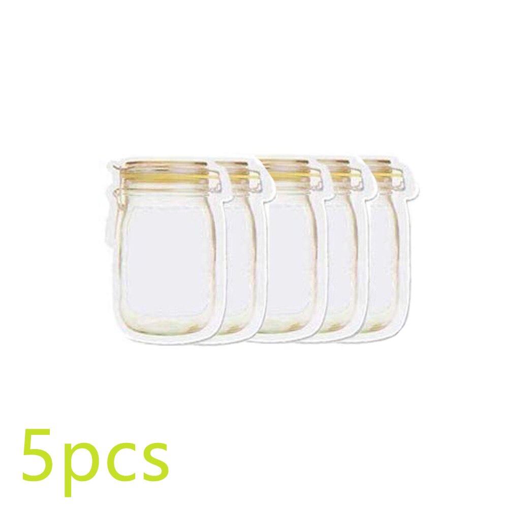 Jar Zipper Bags Reusable Snack Saver Bag Nuts Candy Cookies Bag Leakproof Food Sandwich Fridge Freezing Food Storage Bag