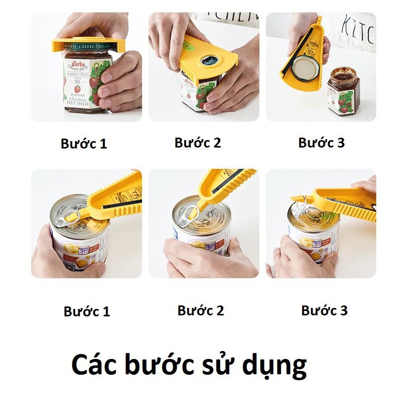 Dụng cụ vặn, mở nắp chai lọ thủy tinh đa năng, khui đồ hộp, bia, nước ngọt, siêu tiện dụng