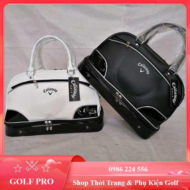 Túi đựng quần áo và giày golf bag thể thao da PU bóng cao cấp đựng phụ kiện cá nhân tiện lợi TD013