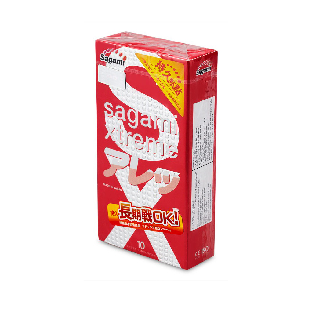 Combo 2 Hộp Bao Cao Su Chống Xuất Tinh Sớm Tốt Nhất Power Men Longer Plus Type Và Sagami Xtreme Feel Long + Gel Gói Jex Nhật - Hàng Chính Hãng - Che Tên Sản Phẩm - SHOP ADAM