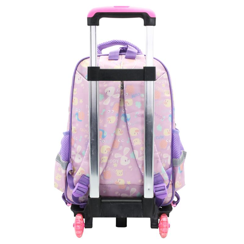 Ba Lô Học Sinh Cần Kéo 3 Ngăn - Hình Kỳ Lân - Hong Sheng 2021 - Màu Tím