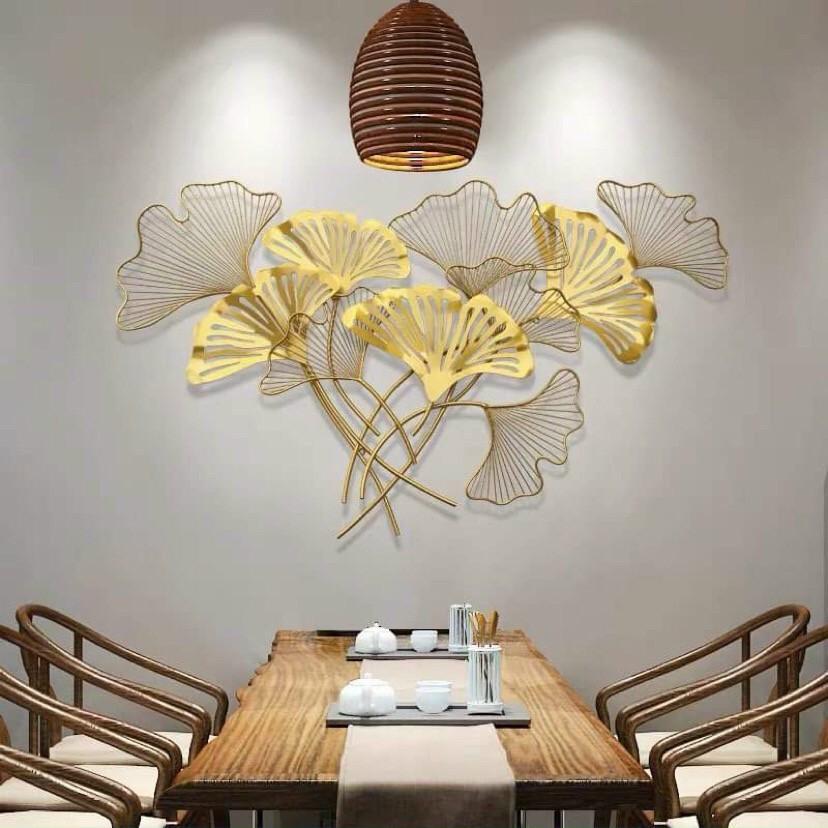 Tranh Sắt Decor Trang Trí Lá Gingko - Tranh Treo Tường Cao Cấp