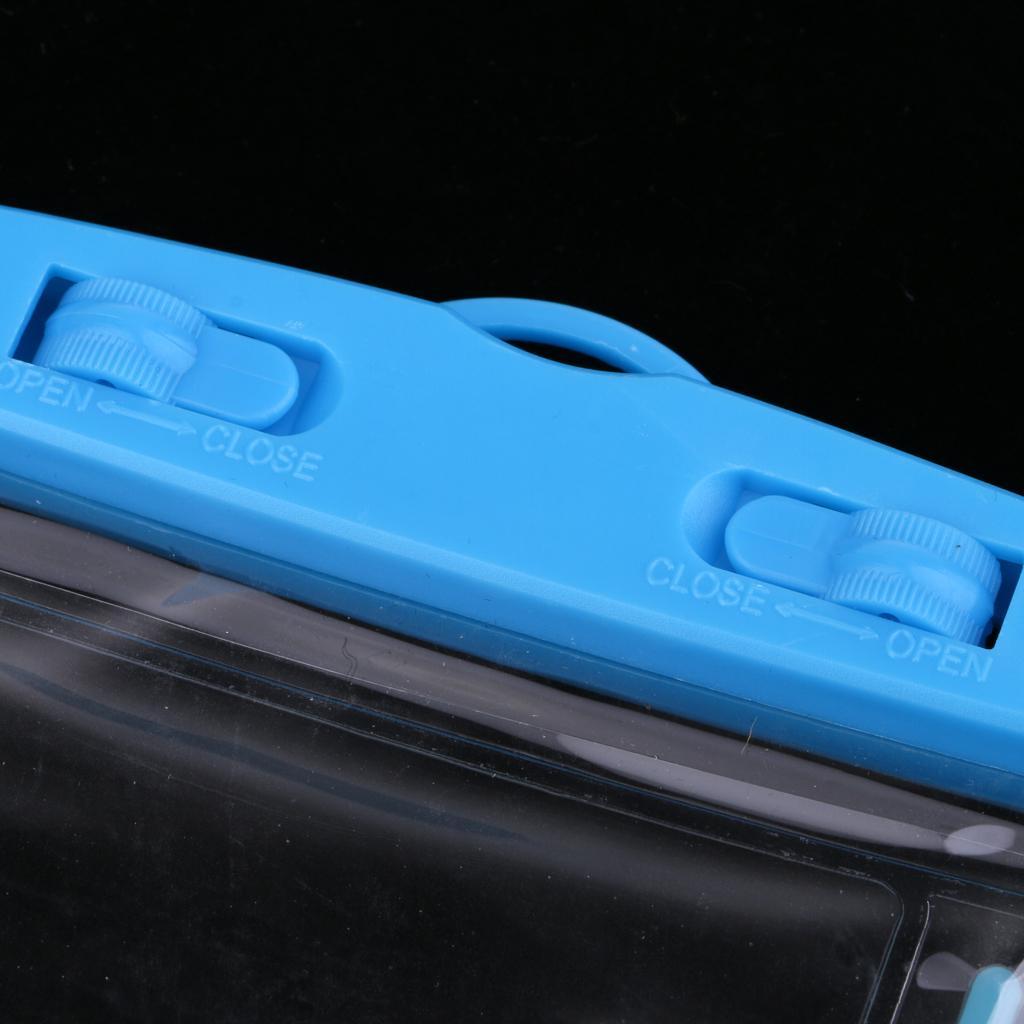3xUnderwater Waterproof Cell Phone Pouch Dry Bag Case Cover Touchscreen Blue