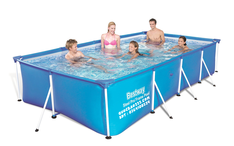 Bể Bơi gia đinh, bể bơi khung kim loại B56405 Kích Thước 4.00m X 2.11m X 81cm giá rẻ chất lượng,