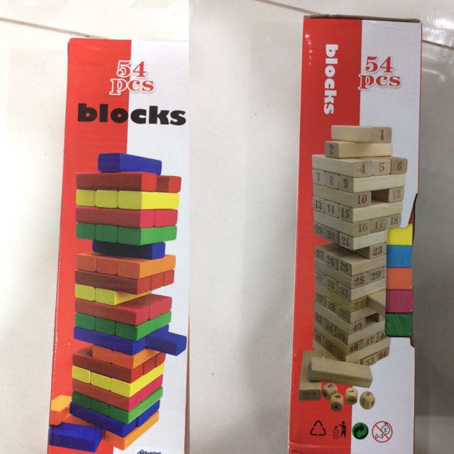 Rút gỗ size lớn 28cm 54 miếng gỗ 54Blocks