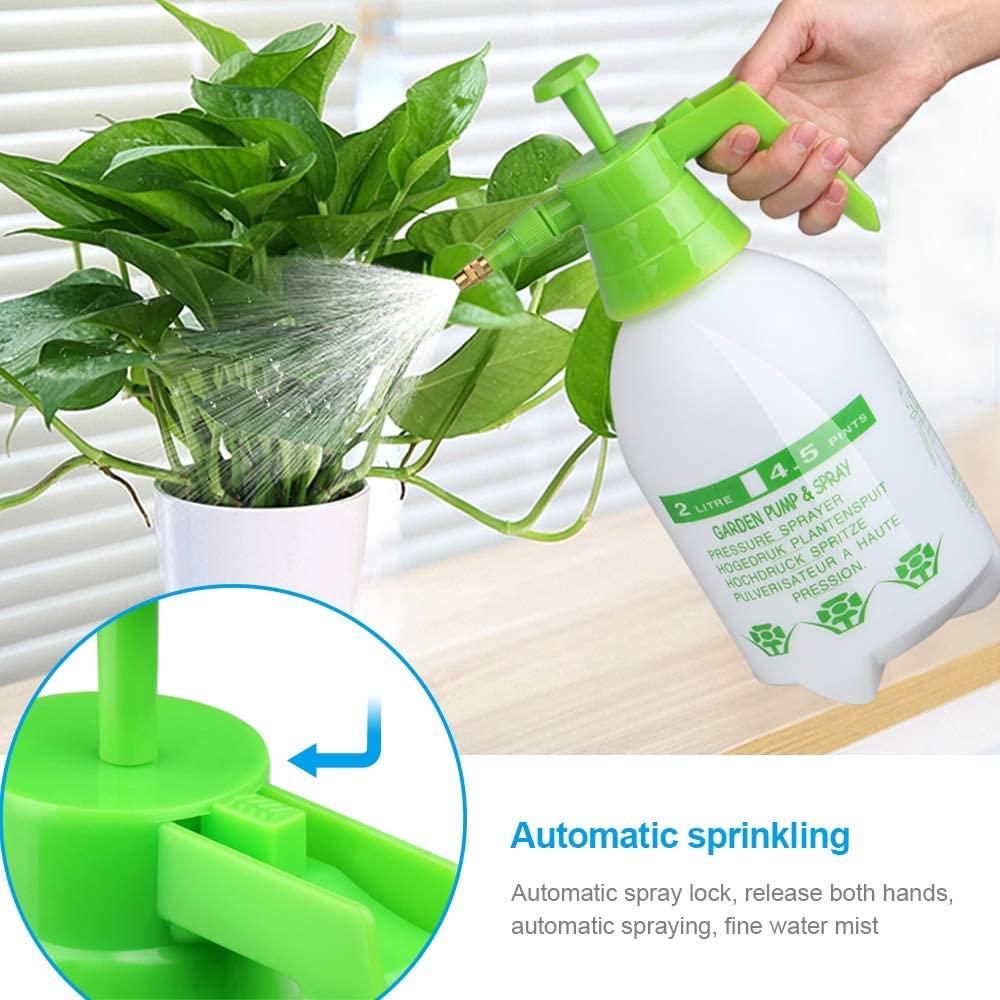 Bình Xịt Áp Lực 2L, Bình Xịt Làm Vườn Có Vòi Bằng Đồng Có Thể Điều Chỉnh Và Van Xả Áp Suất, Dùng Cho Làm Vườn, Bón Phân Và Làm Sạch