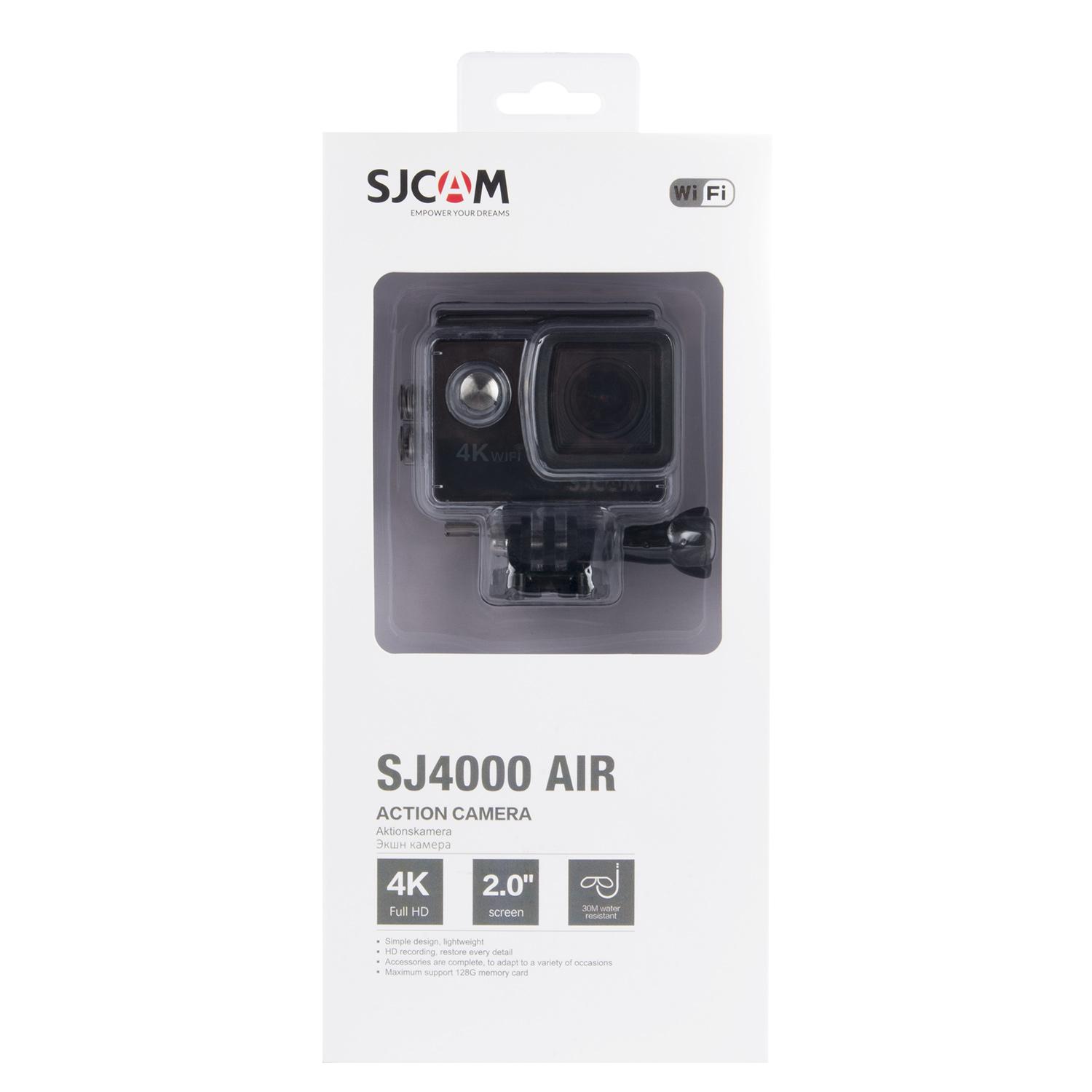 Máy ảnh hành động SJCAM SJ4000 AIR 4K 30PFS 1080p 4X Zoom WiFi Motorcycle Xe đạp Mũ bảo hiểm máy ảnh hành động Video Sports Video Sports Video