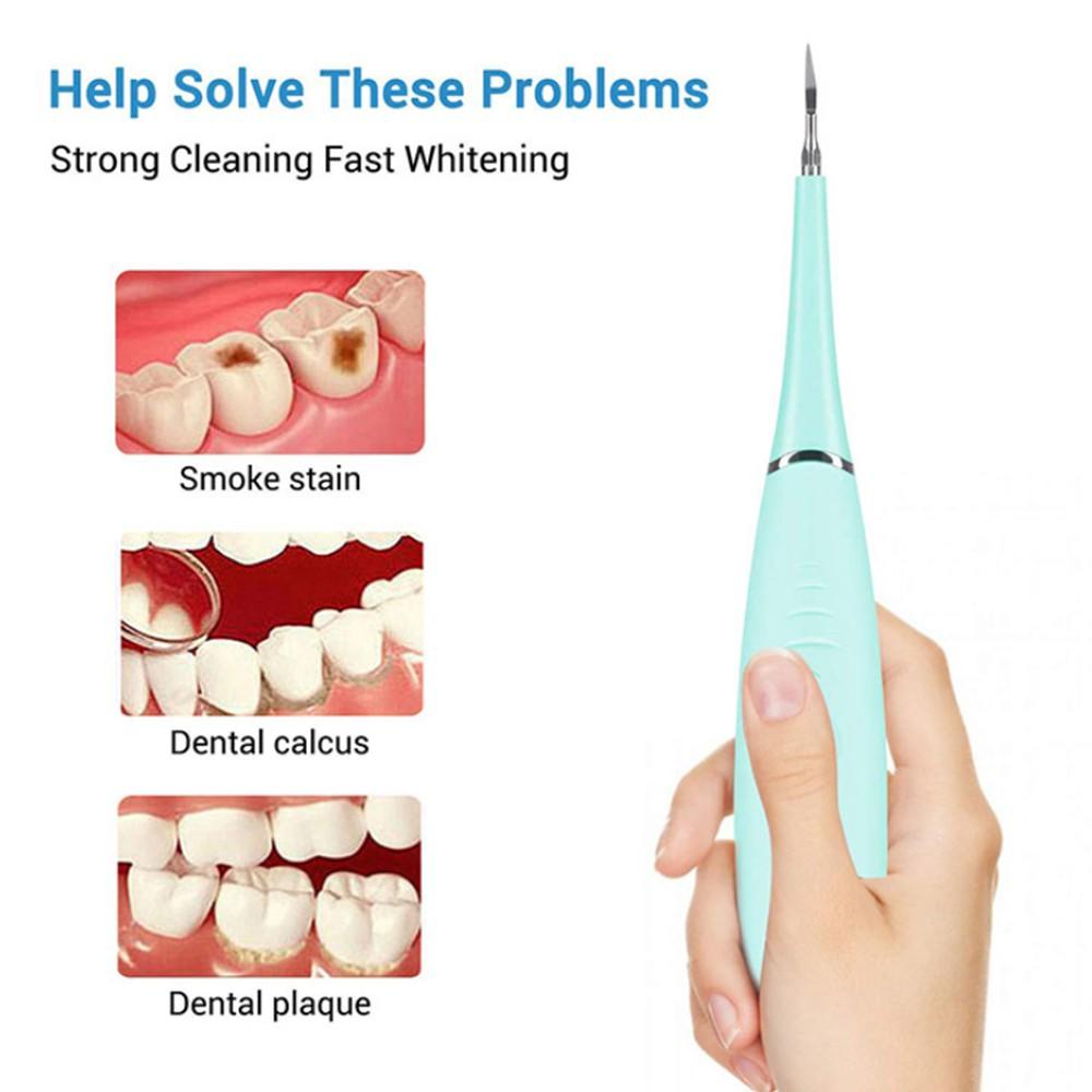 Máy lấy cao răng cầm tay mini 3 chế độ rung cao cấp, máy lấy cao răng giúp loại sạch các mảng bám và vết ố hiệu quả