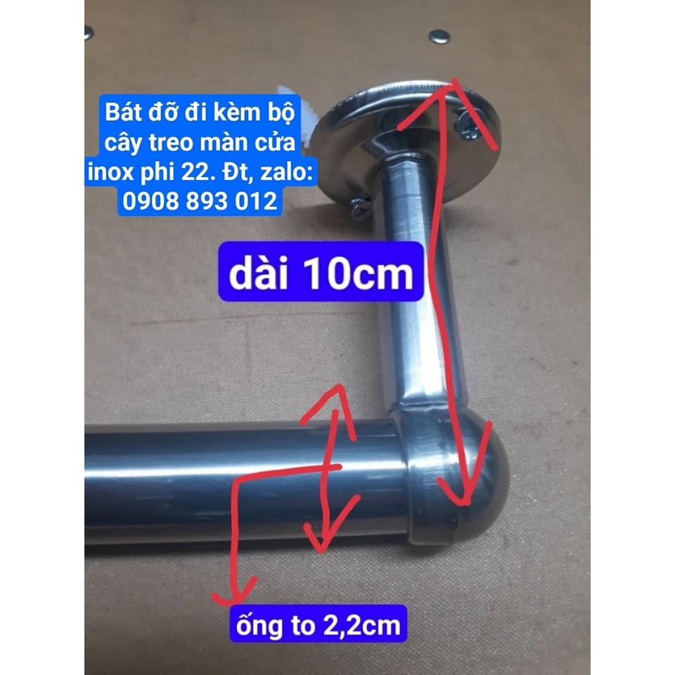 Bộ Thanh Treo Màn Đủ Phụ Kiện Bằng Inox Phi 22