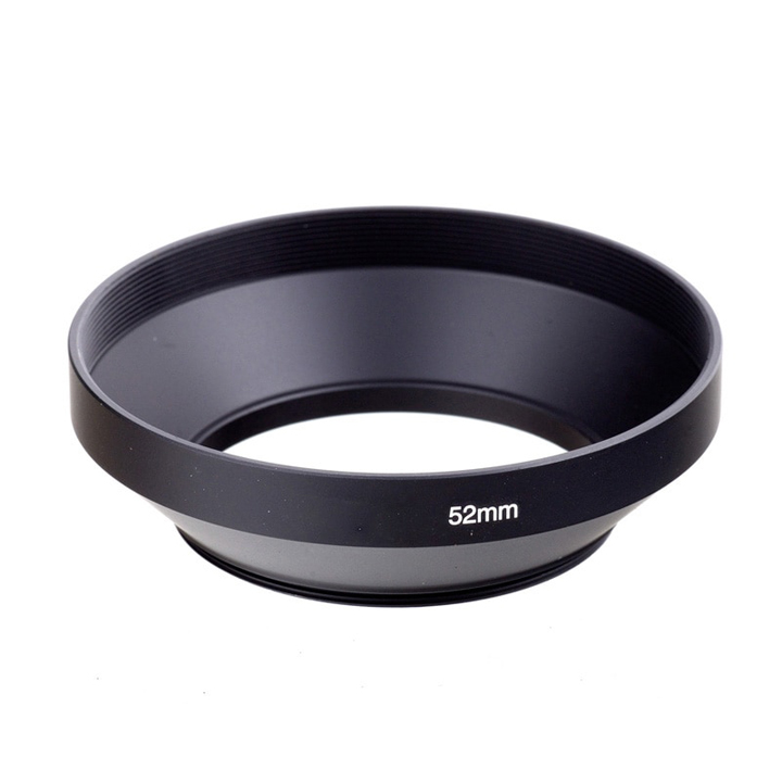 Lens hood loa che nắng Nhôm 52mm góc rộng wide angle