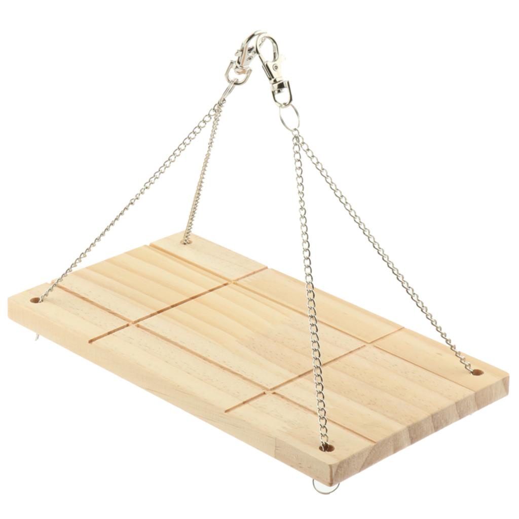 Hamster Bridge Wood Swing Small Pet Stand Hamster Cage Accessories Small Animal Toys Bridge Flexible Swing