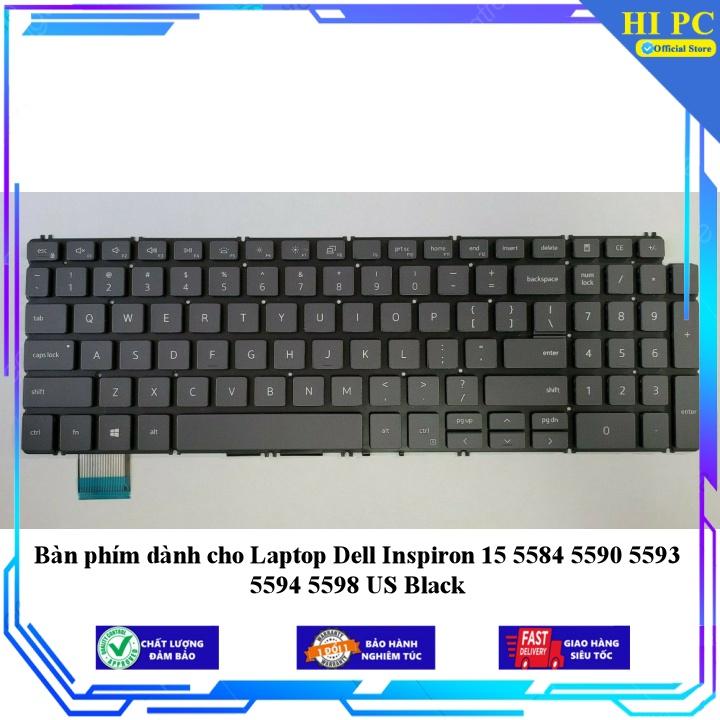 Bàn phím dành cho Laptop Dell Inspiron 15 5584 5590 5593 5594 5598 US Black - Hàng Nhập Khẩu