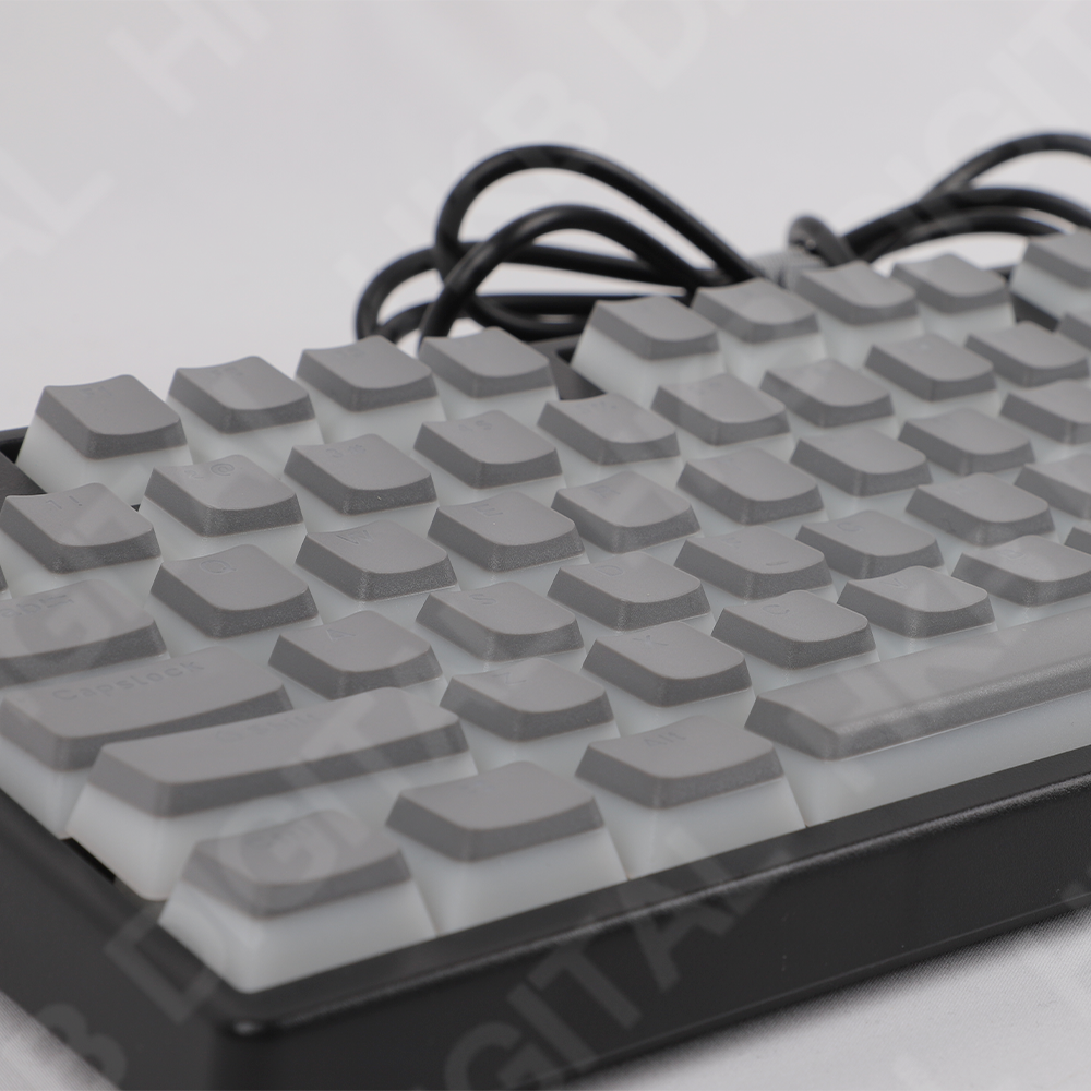 Bánh Keycap Cho Bàn Phím Cơ 108 Phím Xám Trong Suốt Đèn Nền Phù Hợp Với Cho Anne Pro 2 GK61 SK61 GK64 Trò Chơi Máy Tính