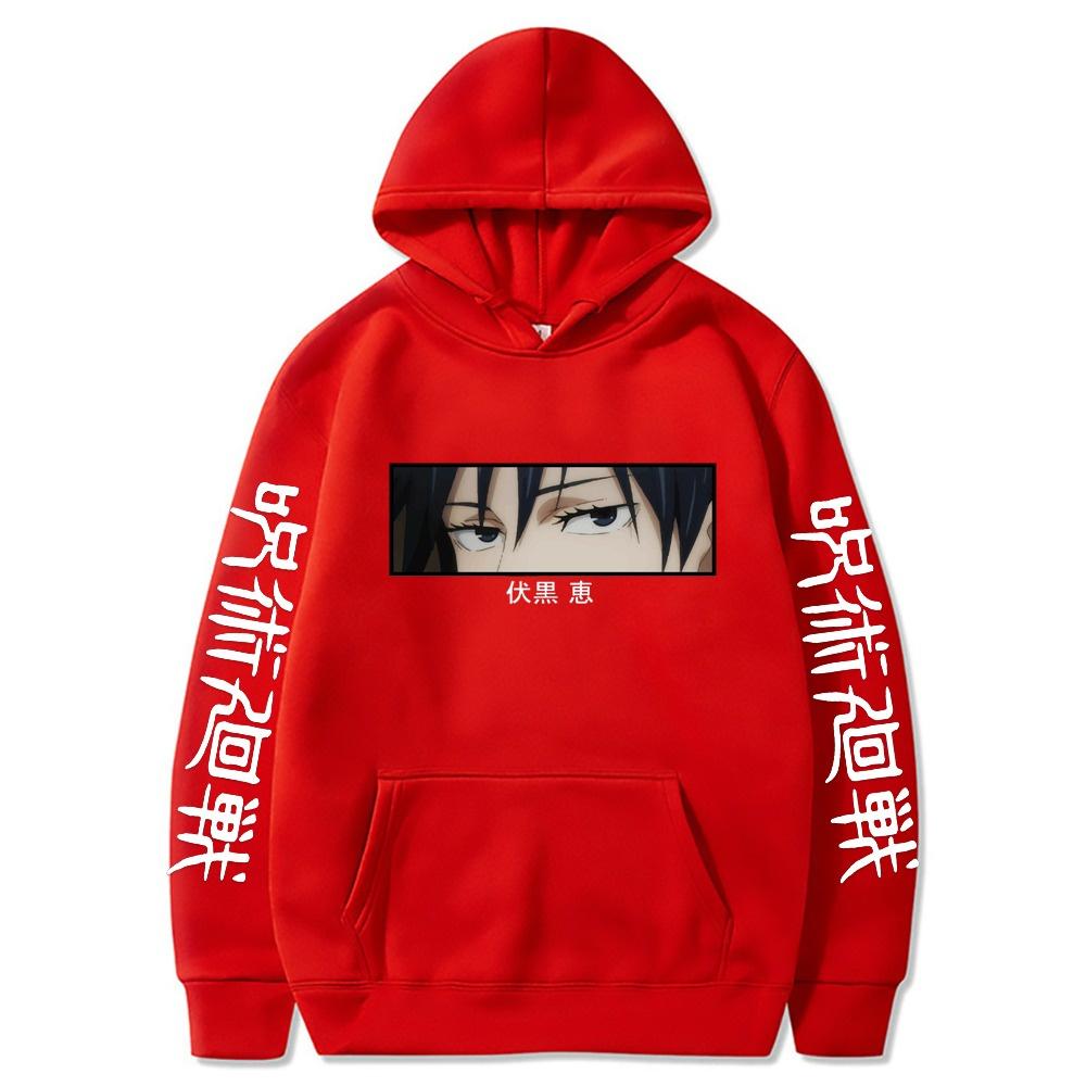 Anime Fushiguro Megumi Áo Hoodie Cửu Âm Chân Kinh Kaisen Áo Nỉ Nam Tay Dài Mùa Xuân Thường Ngày Ngọn Sudaderas Kpop Quần