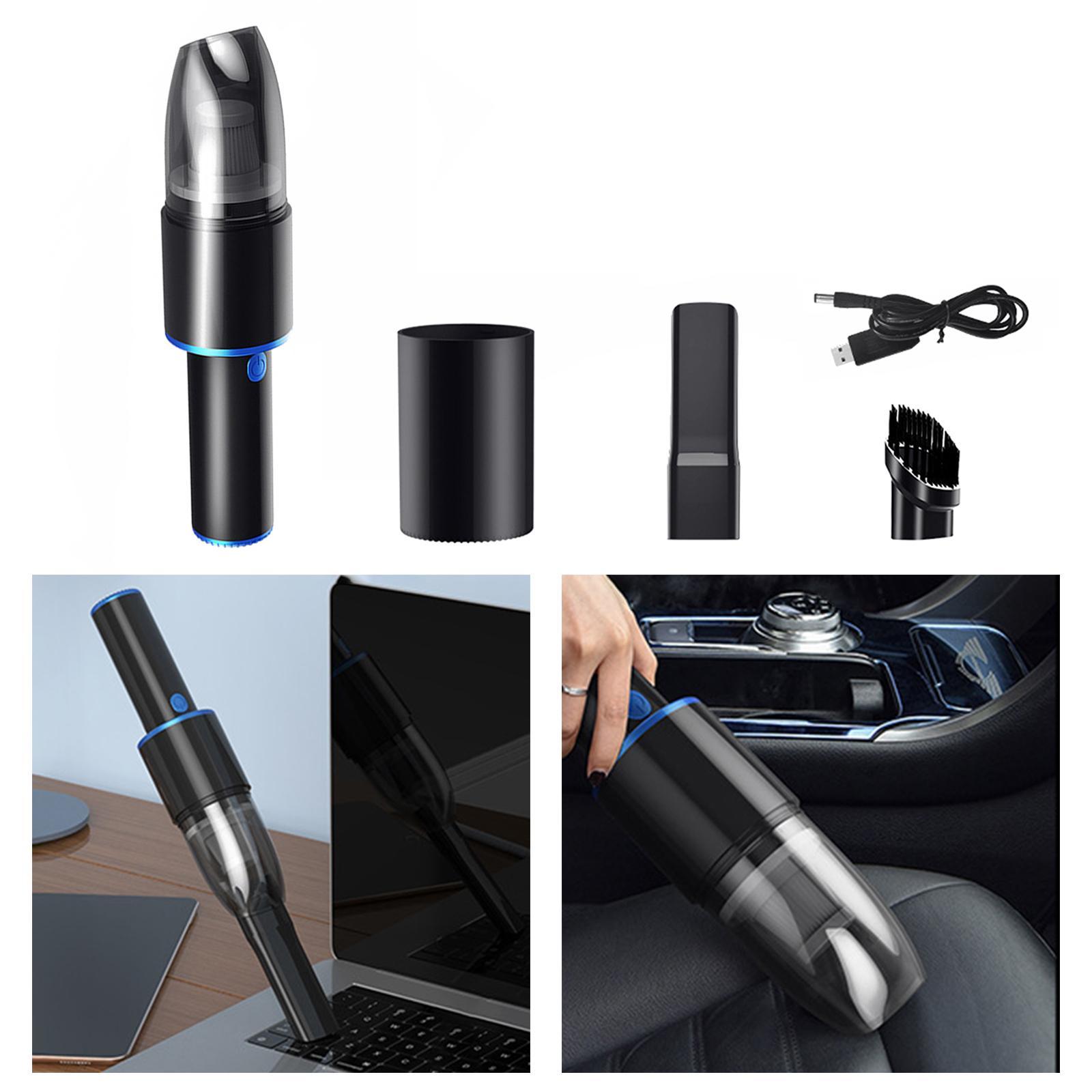 Compact Car Vacuum Cleaner Quick Charge Crevices Dust